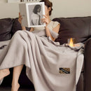 Axyaa Plush Flannel Queen Size Blanket for Sofa Bed All-Season Warmth