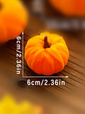 Axyaa Velvet Pumpkin Decoration Set for Fall Halloween Thanksgiving Harvest Décor
