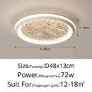 Axyaa Remote Control LED Ceiling Fan for Bedroom, Kitchen, Bathroom - Indoor Lighting Fixtures