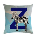 Axyaa Animal Print Linen Pillowcase Set