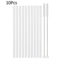 Axyaa High Borosilicate Glass Straw Set for Eco-Friendly Sipping