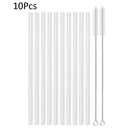 Axyaa High Borosilicate Glass Straw Set for Eco-Friendly Sipping