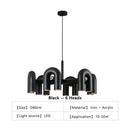 Axyaa Nordic LED Ceiling Chandelier - Modern Artistic Pendant Lights for Home and Restaurant