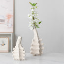 Axyaa Ceramic Geometry Vase - Modern Handcrafted Home Decor Accessory