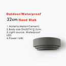 Axyaa Waterproof LED Wall Lamp Modern 110V 220V Garden Street Light Moon Background