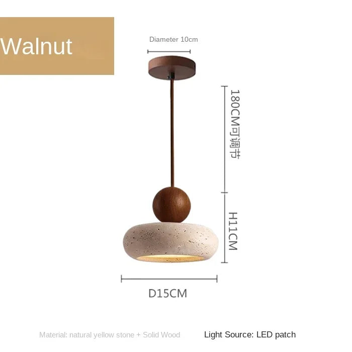 Axyaa Agate Stone Pendant Light for Bedroom or Restaurant