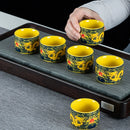 Axya Dragon Kung Fu Tea Set for 6, High-end Bone Tea Set