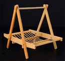 Axya Bamboo Meat Rack Folding Basket Tray by Axya