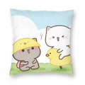 Axyaa Bedroom Living Room Couple Cute Cat Fishing Goma Federa Decor Set