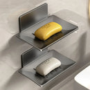 Axyaa Wall Mounted Aluminum Alloy Soap Holder with Drainage, Bathroom Soap Dish