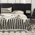 Flannel Fleece Blanket Jacquard Bed Throws 200x230cm Bohemia Style by Axyaa