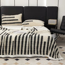 Flannel Fleece Blanket Jacquard Bed Throws 200x230cm Bohemia Style by Axyaa