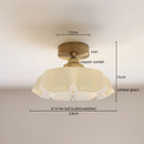Axyaa Yellow Glass LED Pendant Light: Modern Nordic Hanging Lamp for Home Decor
