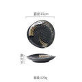 Axyaa Ceramic Seasoning Dish Retro Sauce Plate Sushi Bowl Molecular Cuisine Tableware