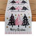 Axyaa Christmas Tree Stars Table Runner