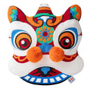 Axyaa 3D Lion Embroidery Velvet Tufted Cushion Pillow for Sofa, Home Decor