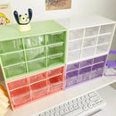 Axyaa 9-Grid Transparent Organizer Box for Student Desks & Walls