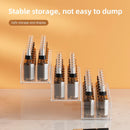Axyaa Transparent Plastic Nail Polish Display Stand Staircase Makeup Organizer