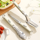 Axyaa Stainless Steel Food Clip: Multi-Use BBQ Tongs for Steak, Pizza, Sushi