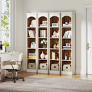 Axyaa 5-Tier Slim Cube Bookcase: 70.9" Tall Modern Corner Display Shelves for Home