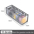 Axyaa Socks & Underwear Storage Box - Foldable Drawer Organizer for Closet