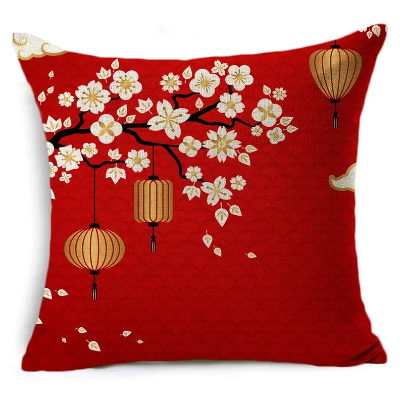 Axyaa Chinese New Year Cushion Cover Set - 40 cm & 45 cm