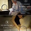 Axyaa LED Round Table Lamp with Stepless Dimming - Bedroom Night Light