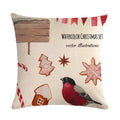Axyaa Palm Bird Linen Cushion Cover - 45x45cm