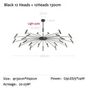 Axyaa LED Ceiling Chandelier: Modern Home & Office Pendant Lamp Fixture