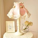 Axyaa Lace Princess LED Desk Lamp Pink Bedroom Bedside Study Lights
