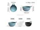 Axyaa Ceramic Breakfast Cereal Bowl with Handle - Small Dessert Yogurt Oat Bowl