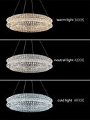 Axyaa Luxury Crystal Ceiling Chandelier for Elegant Indoor Decor