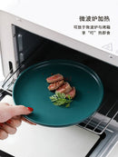 Axyaa Ceramic Western Cuisine Plate Set for Steak, Vegetables, Bread, Desserts, Breakfast