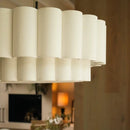 Axyaa Nordic Wabi Sabi Fabric Pendant Lamp Chandelier for Home Decor Lighting.