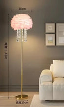 Axyaa Feather Floor Lamp - Nordic Minimalist Luxury Light for Bedroom Living Room