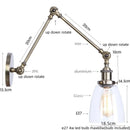 Axyaa Industrial Swing Arm LED Lamp with Pull Chain Switch