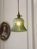 Axyaa Green Glass Pendant Light Modern Chandelier for Kitchen Island