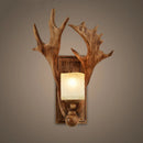 Axyaa Antler Headband Retro Wall Lamp | Wooden Wall Lights for Home Decor