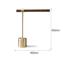 Axyaa Retro Wooden Bedside Desk Lamp for Bedroom, Study, and Hotel