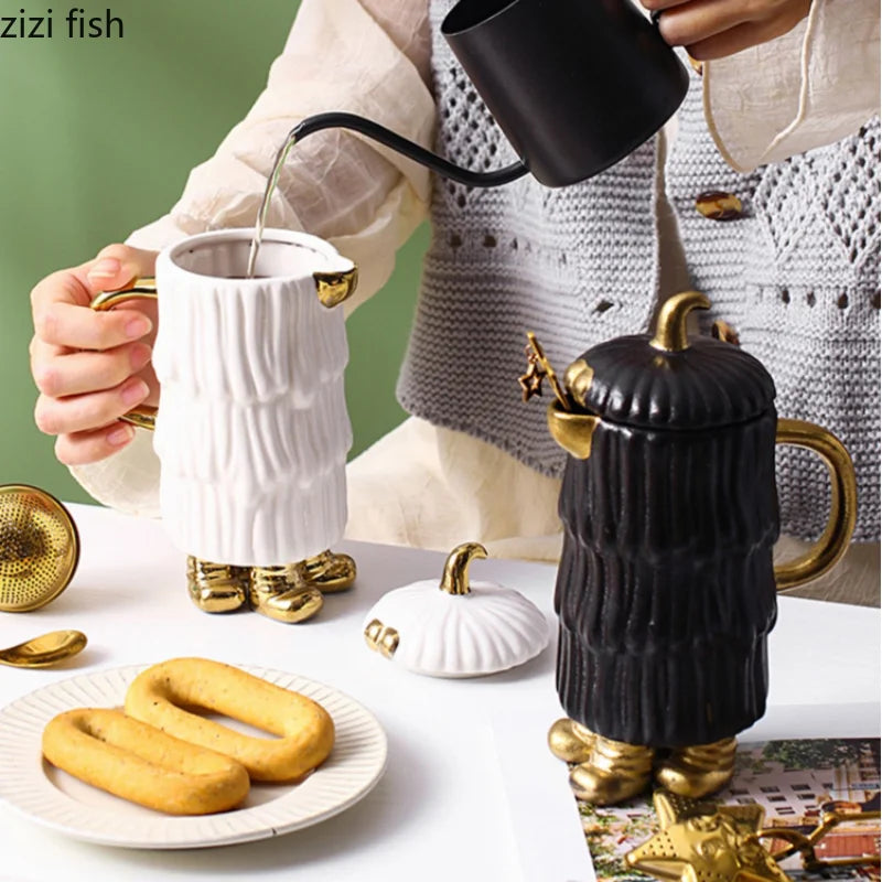 Axya Ceramic Tea Mug Set Teapot Coffee Cup Gift Box