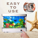 Axyaa Tropical Fish Tank Lamp: LED Ocean Night Light for Kids Room Décor