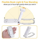 Axyaa LED Clip-on Book Light - Adjustable Brightness, USB Rechargeable