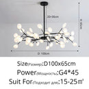 Nordic Firefly Pendant Light by Axyaa: Luxury Living Room Art Lamp, Creative Design Chandelier