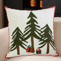 Axyaa Christmas Reindeer Pillow Cover Embroidered Home Decoration 45x45cm