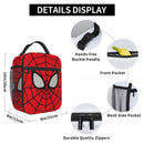 Axyaa Spider Man Lunch Bag: Insulated Portable Cooler for Travel