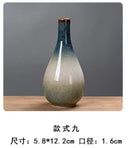 Axyaa Vintage Kiln Glaze Ceramic Small Vase Ornaments