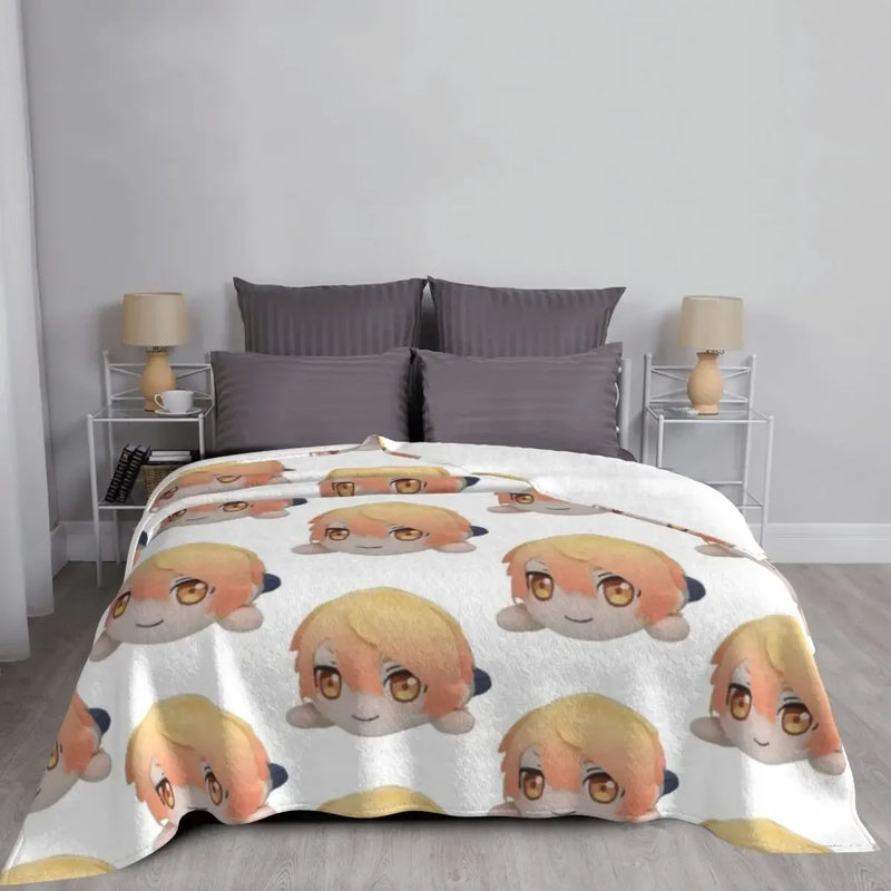 Axyaa Tsukasa Tenma Plush Blanket - Soft Travel Throw Blanket