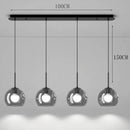 Axyaa Modern Glass Pendant Light LED Chandelier for Home Decor