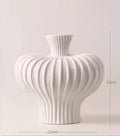 Axyaa Ceramic Flower Vase Decor for Living Room Tabletop, Retro Luxury Arrangements