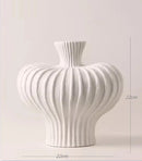 Axyaa Ceramic Flower Vase Decor for Living Room Tabletop, Retro Luxury Arrangements